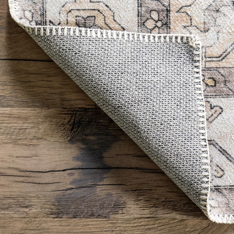 Nuloom Autumn SpinClean Vintage Machine Washable Area Rug
