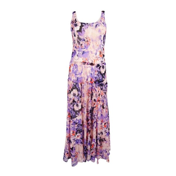 nine west floral maxi dress