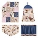 preview thumbnail 2 of 4, Sweet Jojo Designs Western Cowgirl Girl 4p Nursery Crib Bedding Set Wild West Cow Print Vintage Country Bandana Animal Southwest