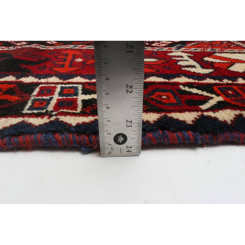 ECARPETGALLERY Hand-knotted Melis Vintage Red Wool Rug - 4'10 x 7'9