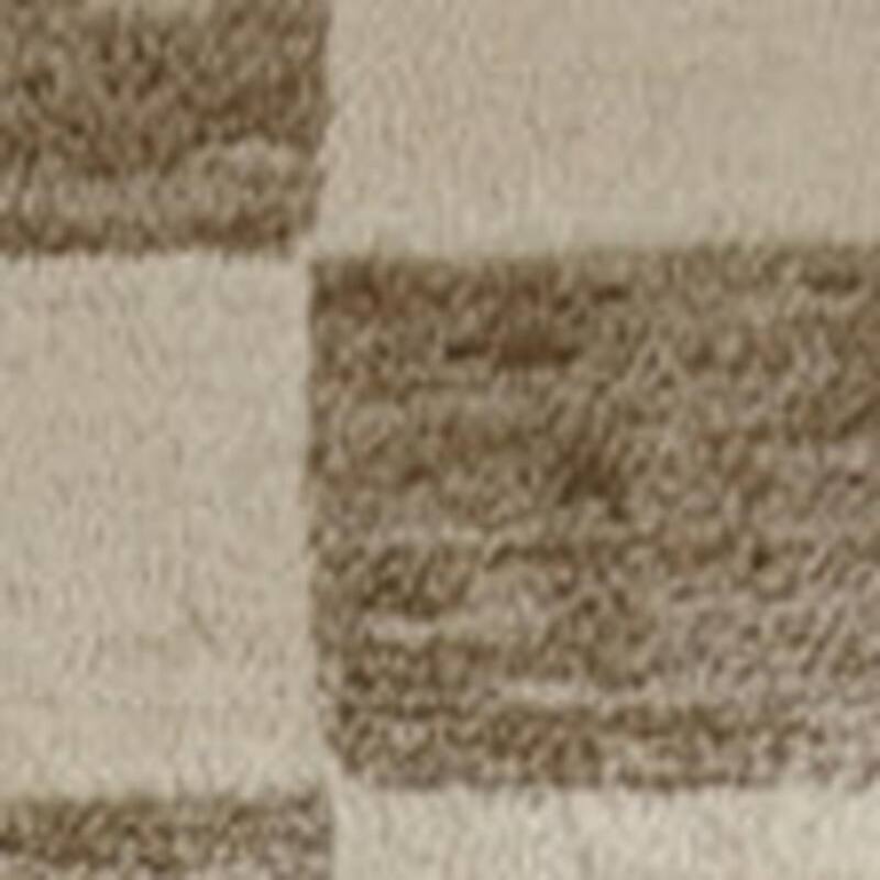 HomeRoots Checkered Modern Rectangle Area Rug - 7' X 10'