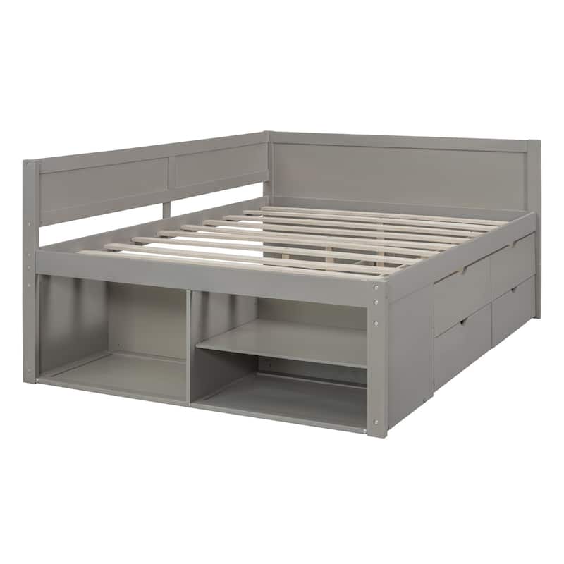 Merax Twin Size Daybed with Drawers and Shelves