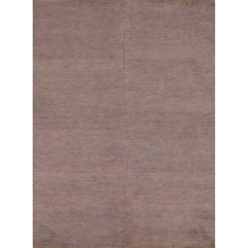 Brown Gray Gabbeh Oriental Area Rug Hand-Knotted Wool Carpet - 4'11" x 6'6"