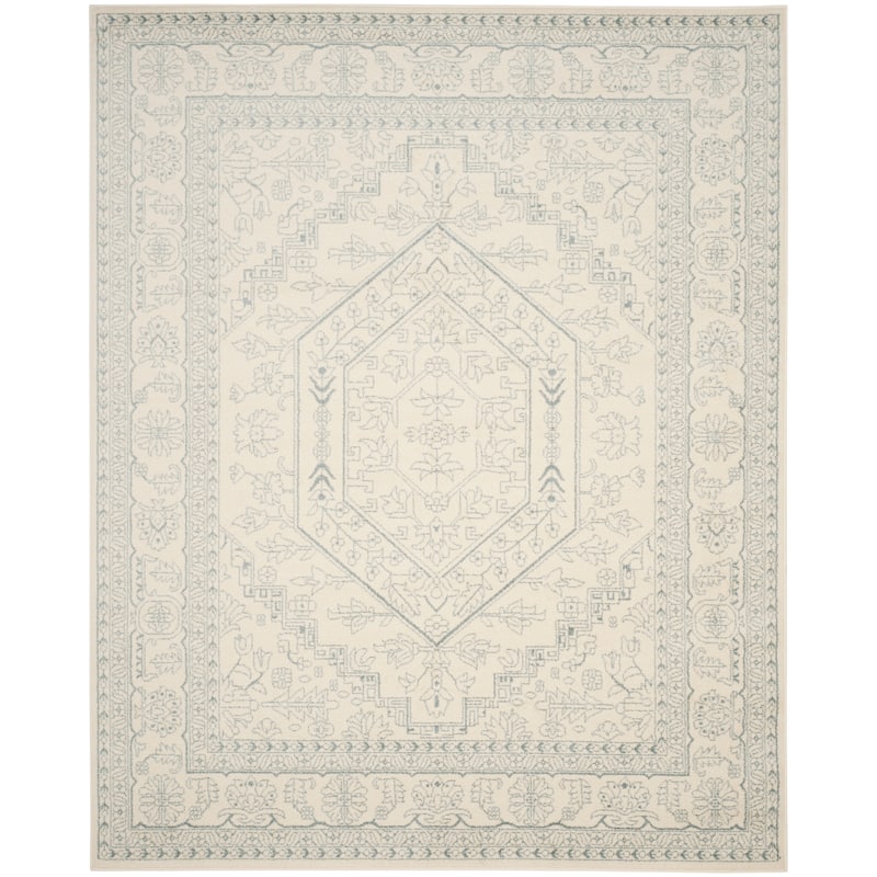 SAFAVIEH Adirondack Sian Rustic Oriental Medallion Rug - 11' x 15' - Ivory/Slate