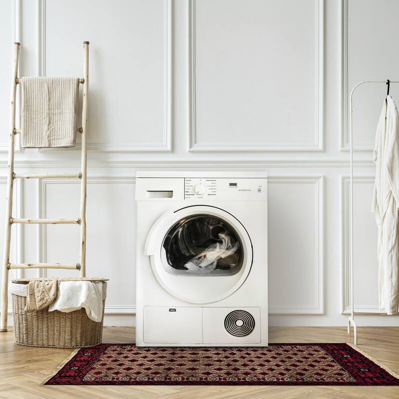 ECARPETGALLERY Hand-knotted Baluch Tan Wool Rug - 3'1 x 5'8