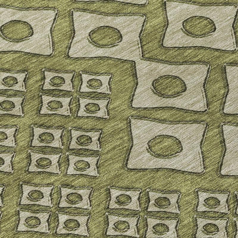 Machine Washable Indoor/ Outdoor Chantille Diamond Geo Rug