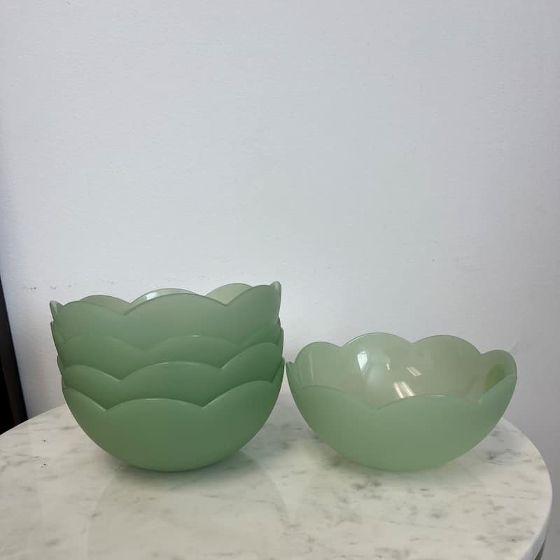 Italian Plastic 6" Salad Bowl Sage- A