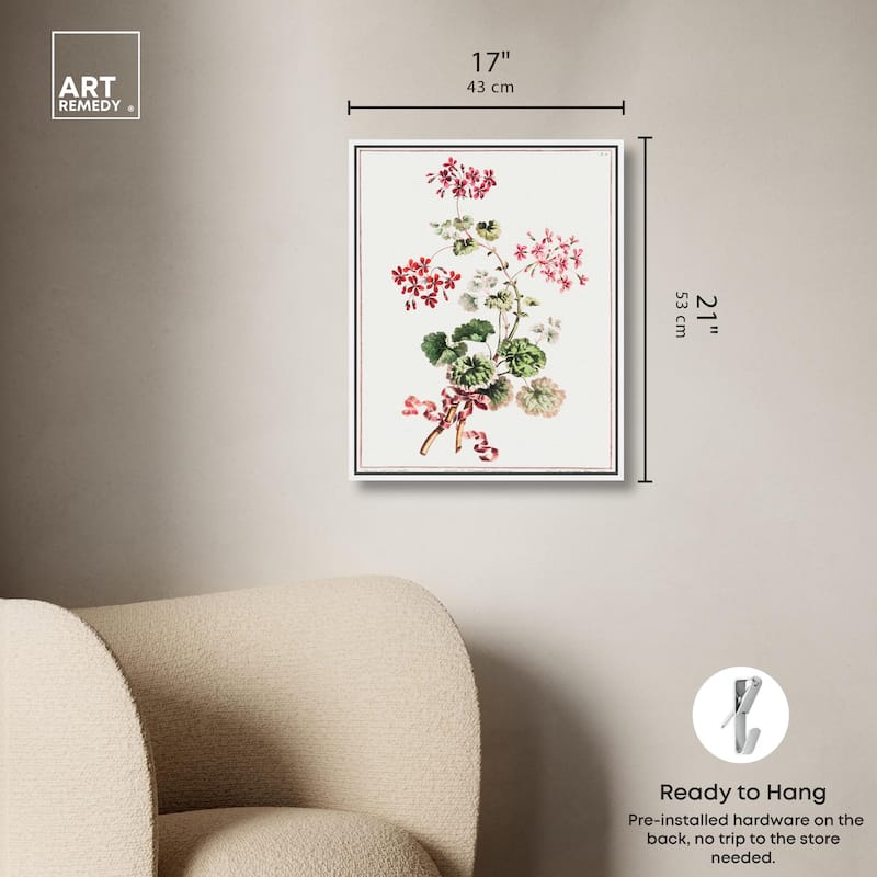 Carlet Variegated Geranium 1801 Canvas by Art Remedy