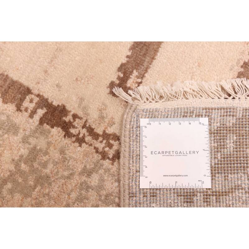 ECARPETGALLERY Hand-knotted Legacy Ivory Silk, Wool Rug - 9'11 x 13'11