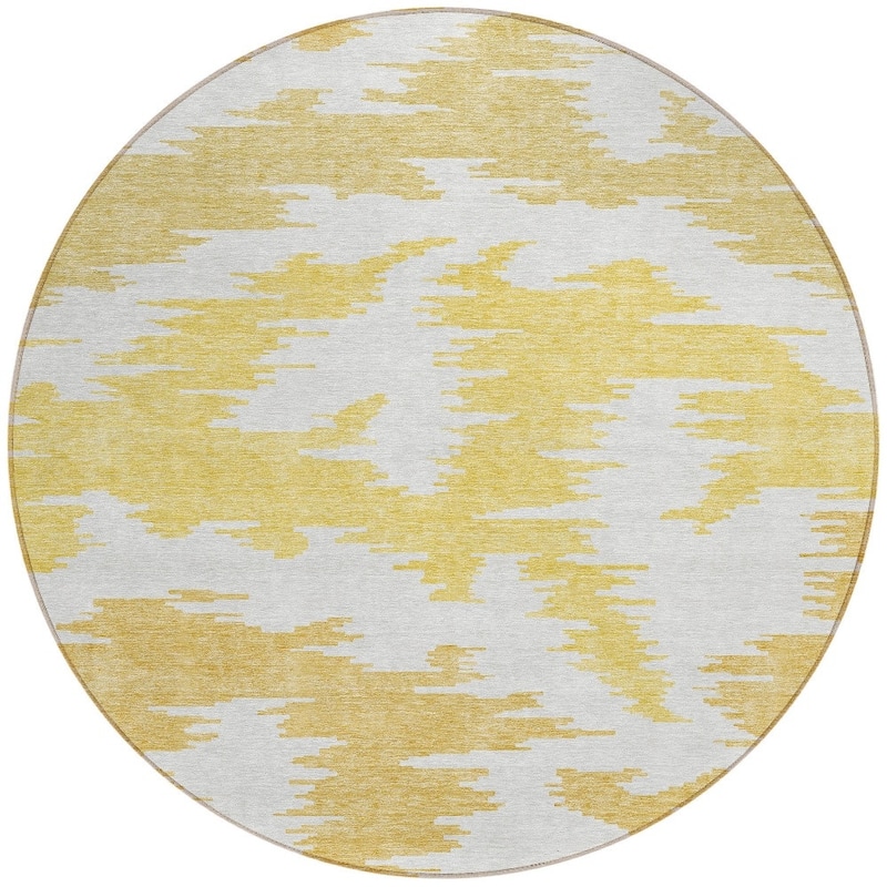 HomeRoots Abstract Transitional Rectangle Outdoor Rug