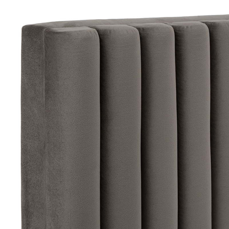 Aart Tufted Solid Wood and Upholstered Platform Bed by iNSPIRE Q Bold