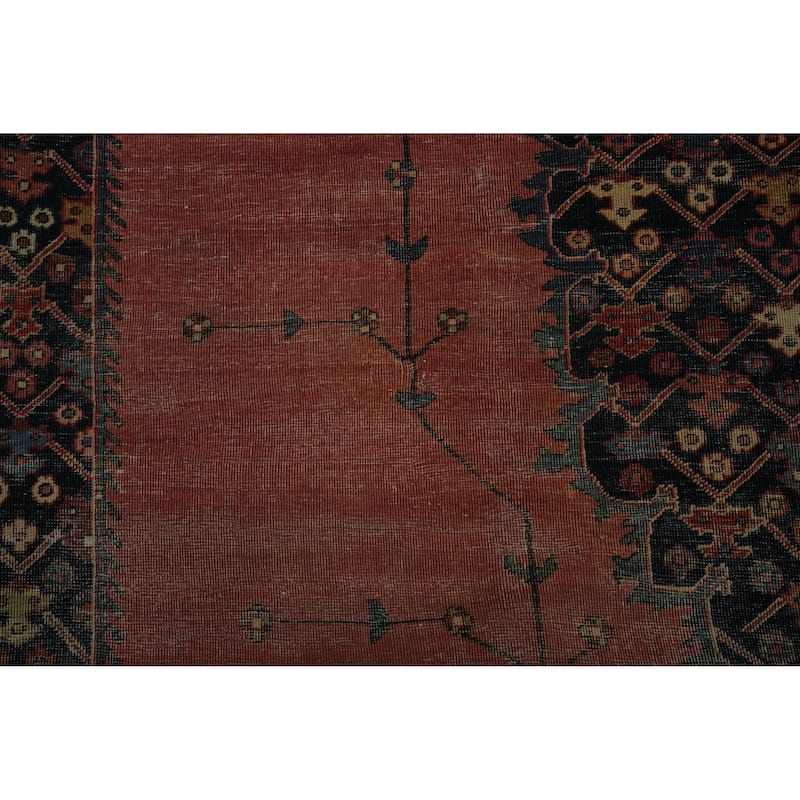 Hand Knotted Oriental 100% Wool Carpet Traditional Geometric Oranges & Rust Sarouk Area Rug - 15' 8'' X 10' 4''