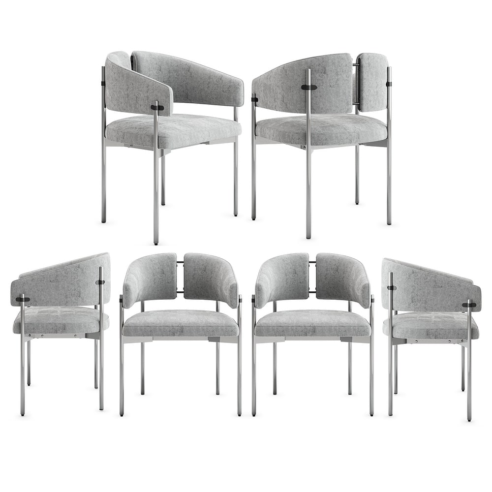 Classic and Luxurious Barrel Dining Chairs with Arms