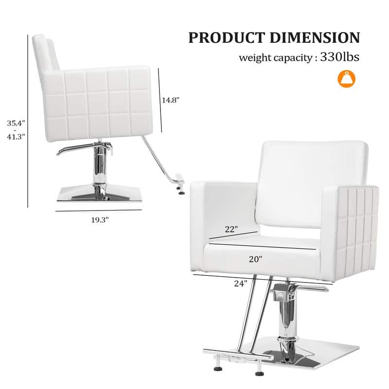 OmySalon Thick Comfort Matt Square Base for Salon Styling Chair, Hair ...