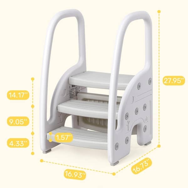 Kids Step Stool with Handles Sides