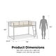 preview thumbnail 19 of 20, Little Seeds Monarch Hill Haven Twin Size Metal Junior Loft Bed