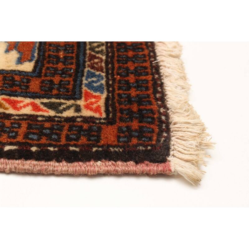 ECARPETGALLERY Hand-knotted Kayseri Vintage Cream Wool Rug - 2'8 x 8'9
