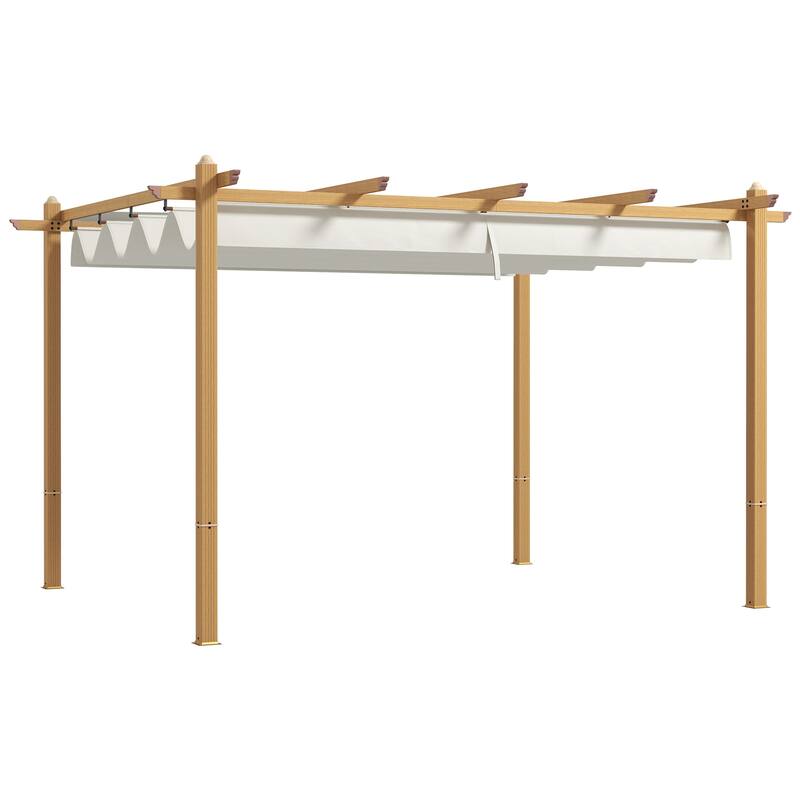 10' x 12' Retractable Pergola Canopy