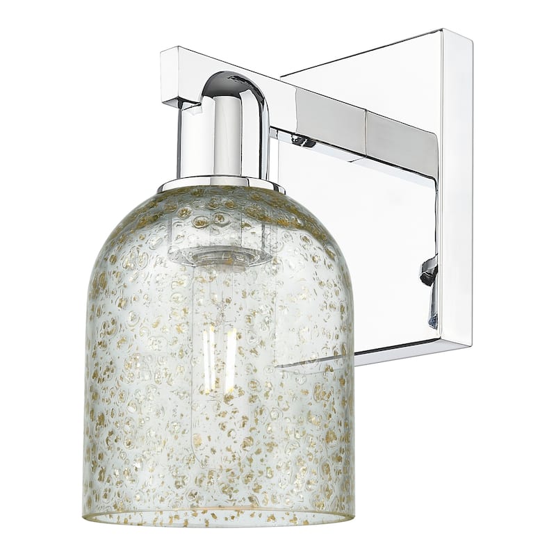 Innovations Lighting 716-1W-11-5 Caledonia Sconce Caledonia 11" Tall - Polished Chrome / Mica