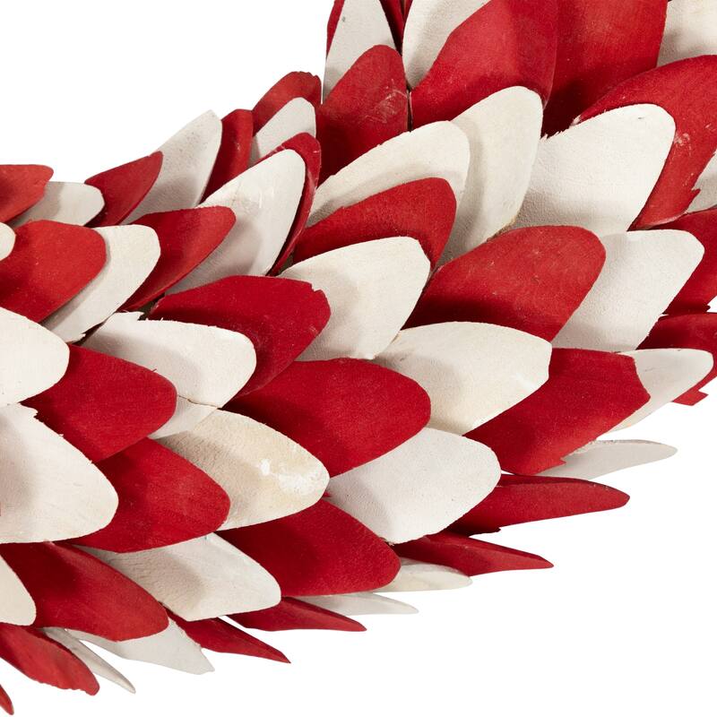 Layered Wood Americana Stars and Stripes Wreath - 15"