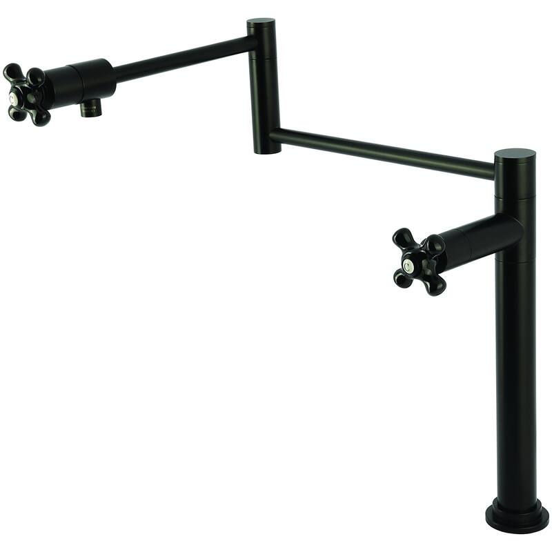 Kingston Brass KS470.PKX Duchess 3 GPM Single Hole Pot Filler with - Matte Black