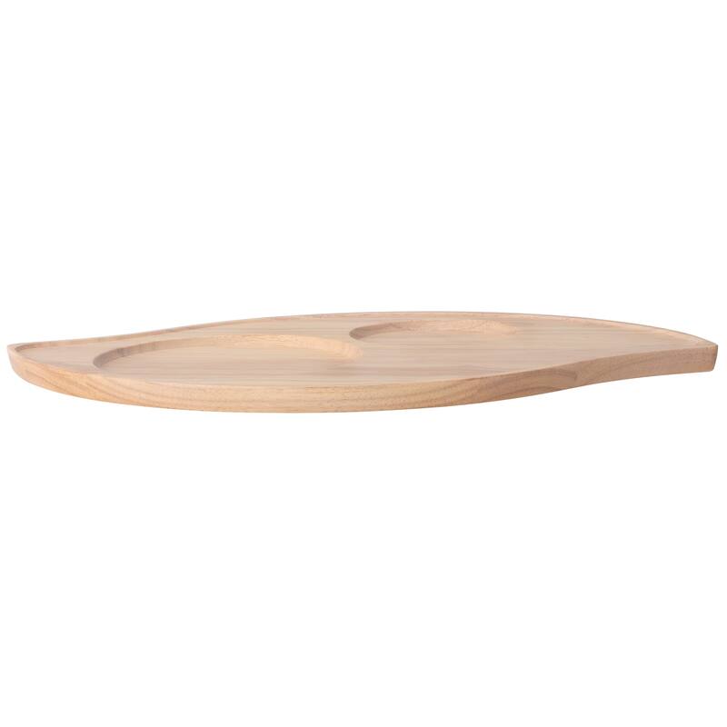 Noritake Hammock Wood Wave Serving Tray, 16-3/4"