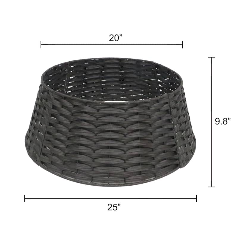 Puleo International 45" Round Christmas Tree Collar Skirt for 6' to 8' Tree