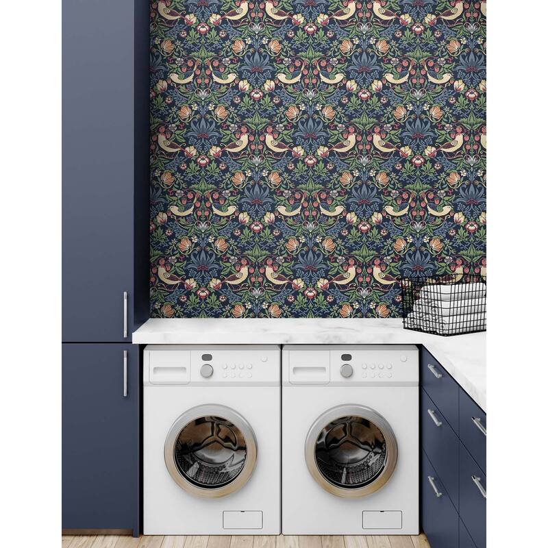 Seabrook Designs Fragaria Garden Non-Woven Unpasted Wallpaper