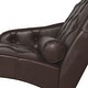 preview thumbnail 18 of 27, Chaise Lounge Arm Chair with Pillow and Wood Legs,Accent Soft Chair with Tufted Back and Arm,Upholstered Chaise Couch Chair