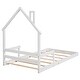 preview thumbnail 26 of 25, Twin Size House-Shaped Headboard Floor Bed with Handrails
