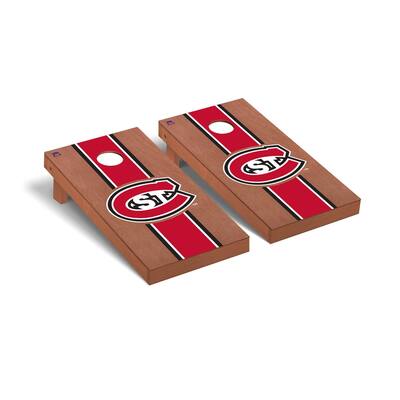 St. Cloud State University SCSU Huskies Rosewood Cornhole Board Set