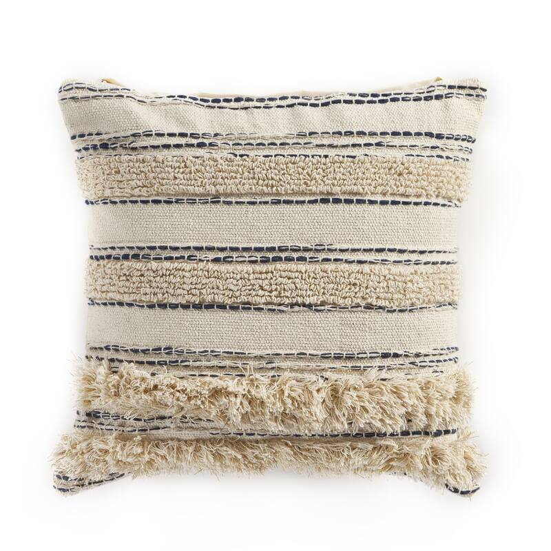 Sevita Gold Thread Luxury Indoor Throw Pillow 20 inch
