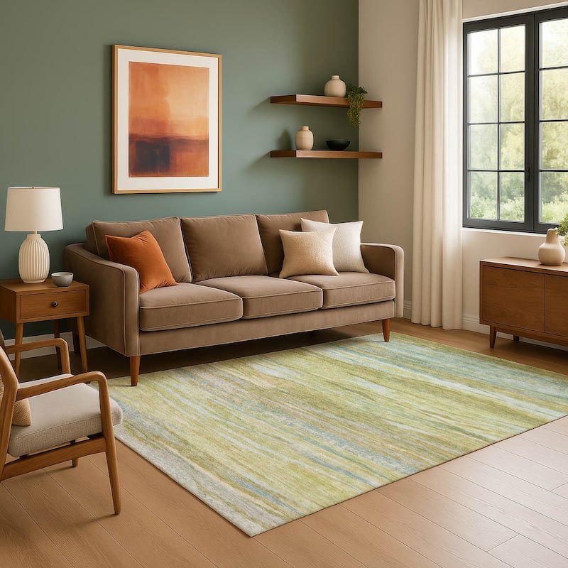 Premium Washable Super Soft Modern Stripes Mayfield Rug