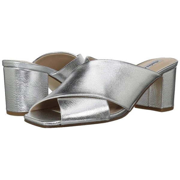 charles david leather slide sandals