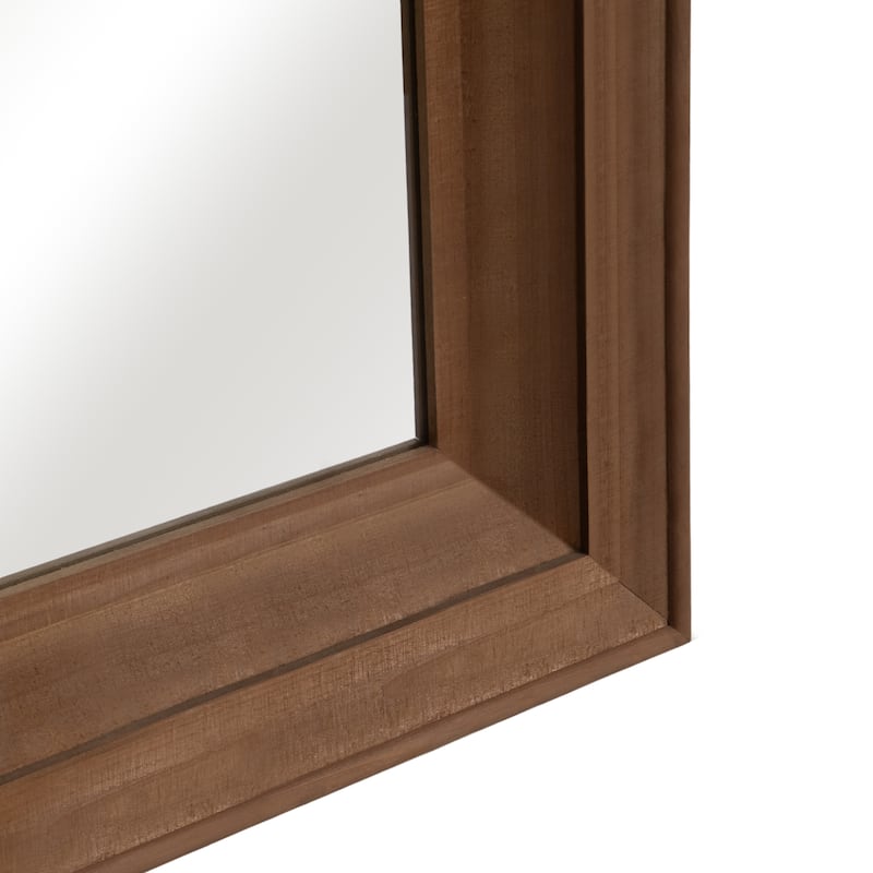 Sagebrook Home Decorative Wall Mirror with Wood Frame for Entryway, Bedroom, Living Room or Bathroom