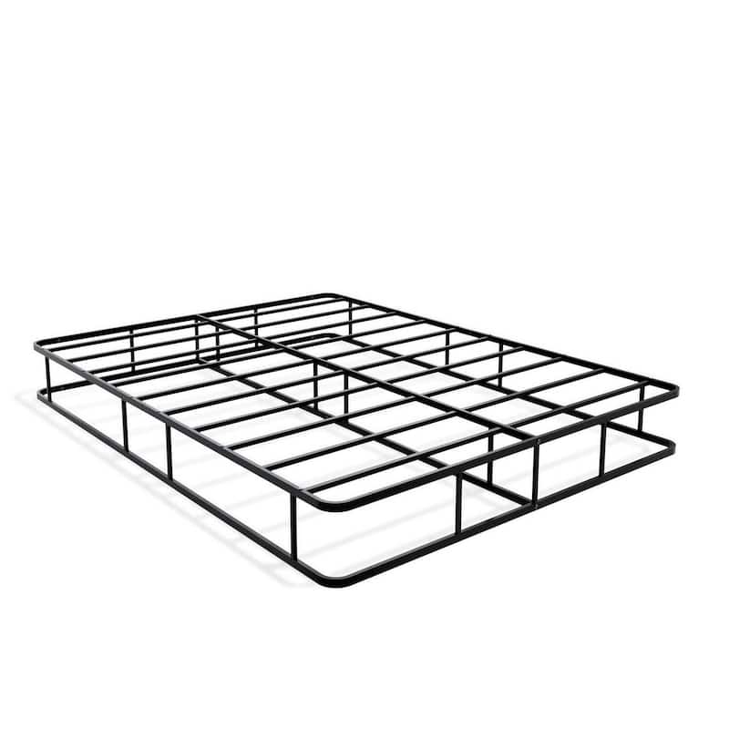 Queen Bed Frame - Metal Platform Bed with Headboard & Footboard - Black Finish