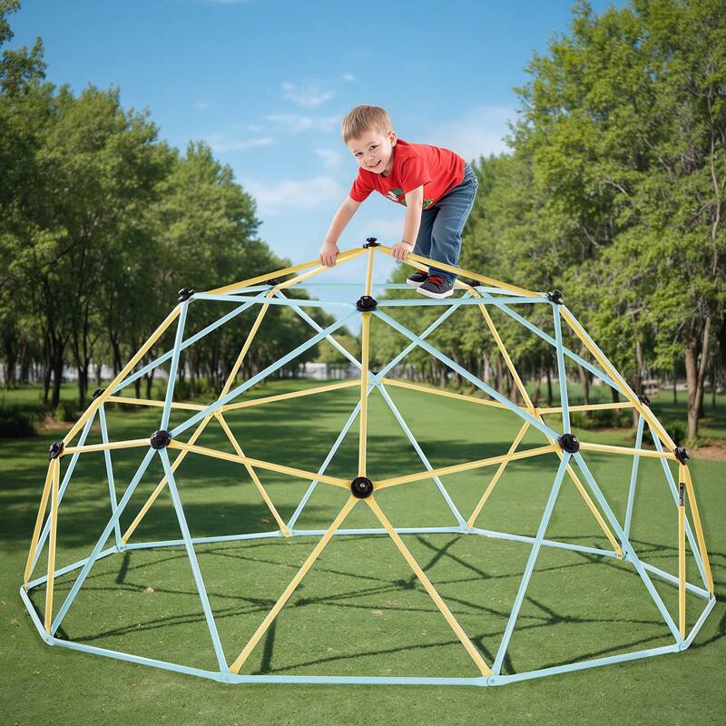 10FT Children’s Rust-Resistant Climbing Dome for Jungle Gym and Basketball Octopus Net - 120 x 120 x 60 in