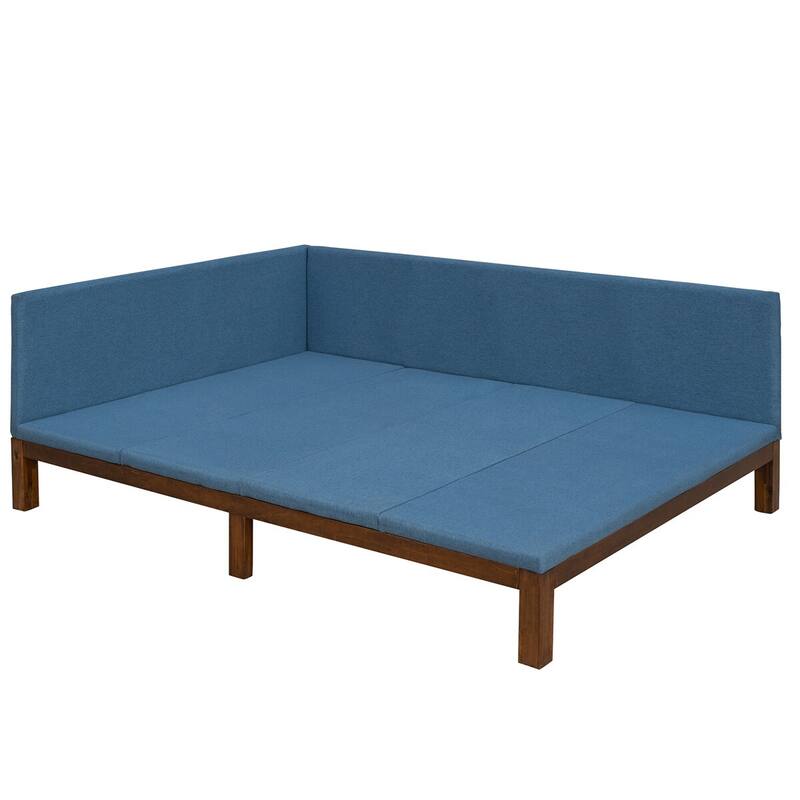 Merax Upholstered Daybed/Sofa Bed Frame Twin/Full Size Linen