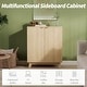 preview thumbnail 10 of 11, Modern Wood Buffet Cabinet with Storage, 2/4 Doors & Adjustable Shelves, Versatile Sideboard