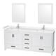 Option White, Carrara Cultured Marble Counter
