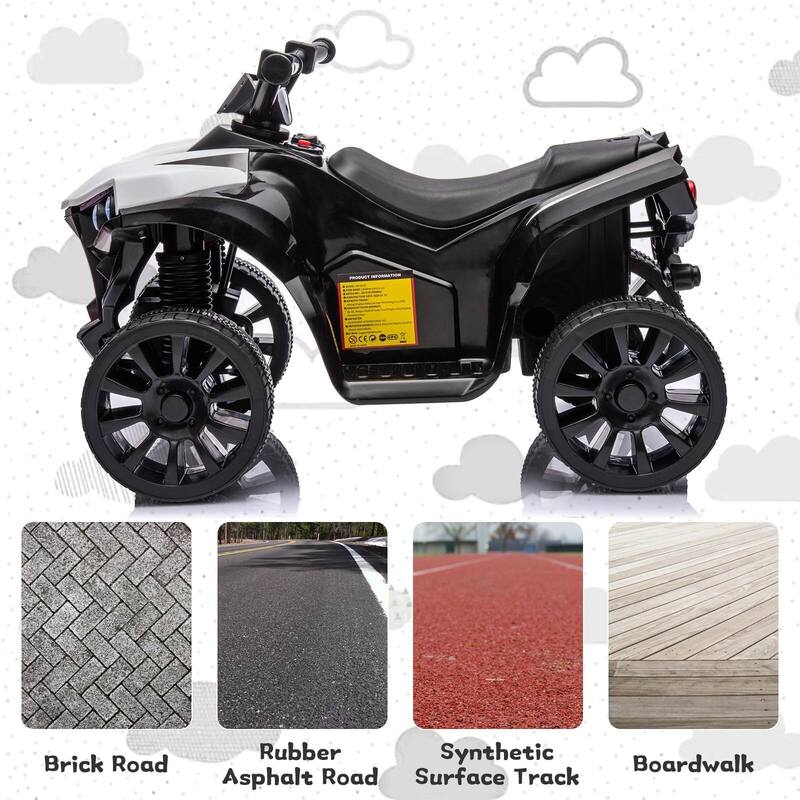 6V Kids ATV, 4 Wheeler Quad Electric Vehicles