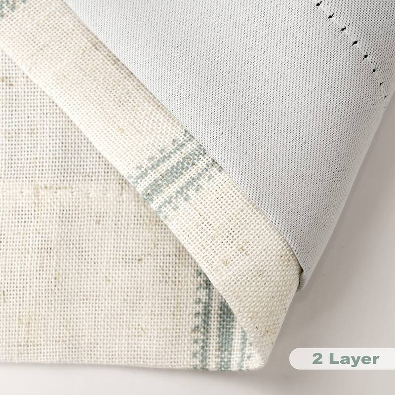 DriftAway Farmhouse Linen Blend Blackout Valance
