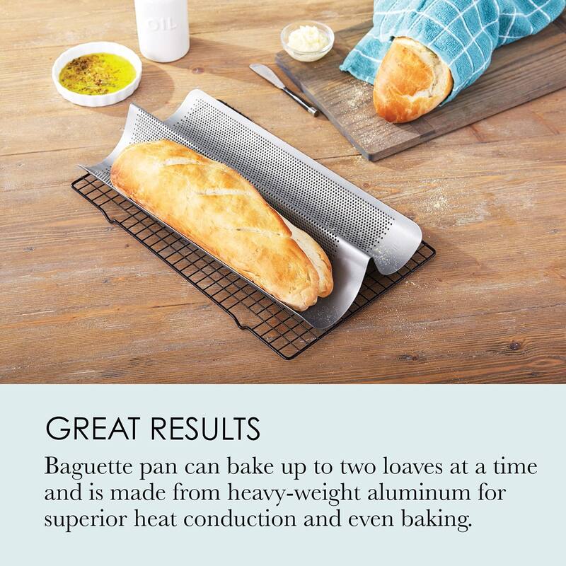 Chicago Metallic Commercial Non-Stick Perforated French Bread Pan