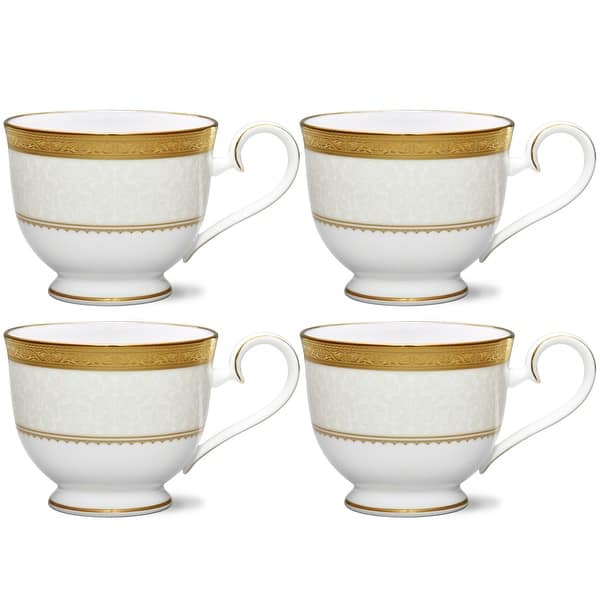 Noritake Odessa Gold Set Of 4 Tea Cups, 7-3/4 Oz. - Gold
