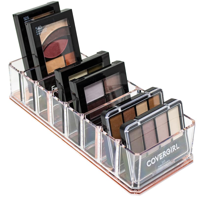 Sorbus 8 Slot Bronzer and Blush Makeup Organizer, Cosmetics Storage - Clear - Makeup Organizers