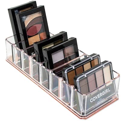 Sorbus 8 Slot Bronzer and Blush Makeup Organizer, Cosmetics Storage - Clear