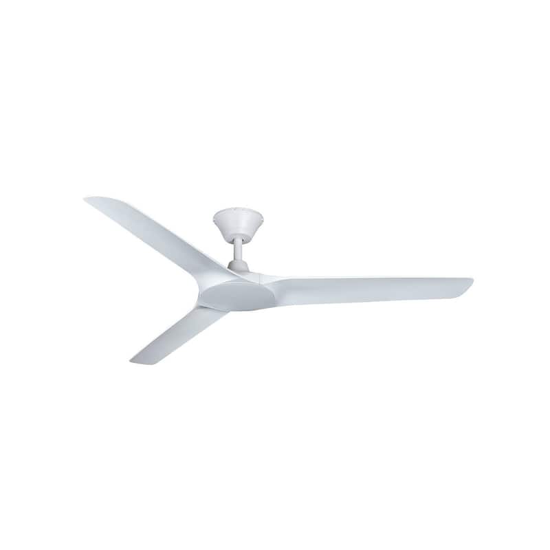 Lucci Air Abyss 56-inch Indoor/Outdoor Ceiling Fan - White with White Blades