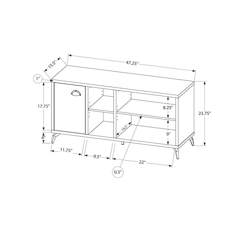Tv Stand, 48 Inch, Console, Media Entertainment Center, Storage Cabinet