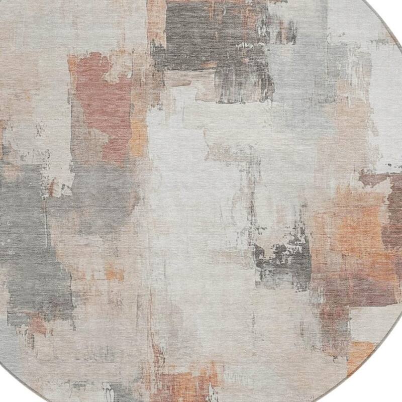 HomeRoots Abstract Transitional Rectangle Outdoor Rug