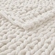 preview thumbnail 12 of 25, Handmade Chunky Knit Chenille Yarn Throw Blanket 50"x60"